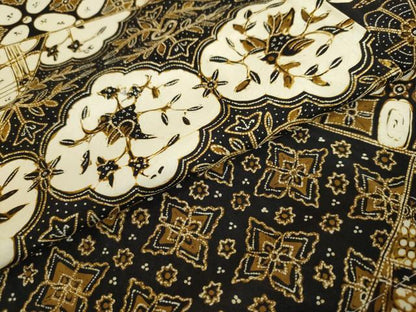 平和屋着物●上質な小紋　紬地　切嵌吉祥文　正絹　逸品　未使用　DAAW5307ud