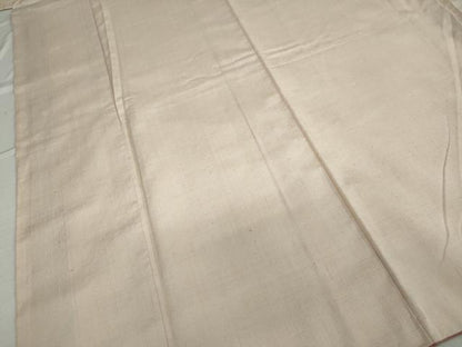 平和屋着物●上質な紬　薄卵色　正絹　逸品　DAAW5308ud