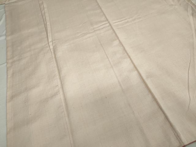 平和屋着物●上質な紬　薄卵色　正絹　逸品　DAAW5308ud