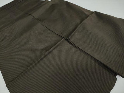 平和屋着物●男性　馬乗り袴　縞　正絹　逸品　DAAW5351ud