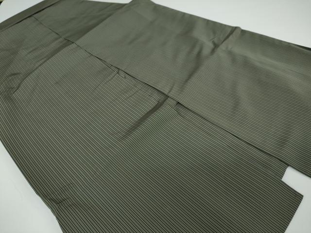 平和屋着物●男性　馬乗り袴　縞　正絹　逸品　DAAW5352ud
