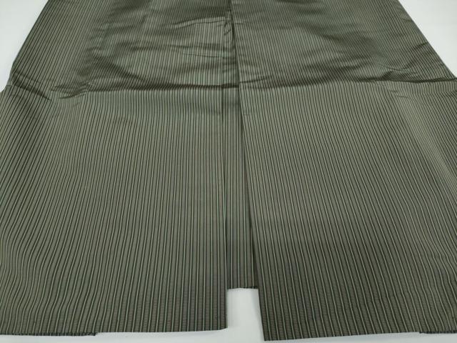 平和屋着物●男性　馬乗り袴　縞　正絹　逸品　DAAW5352ud