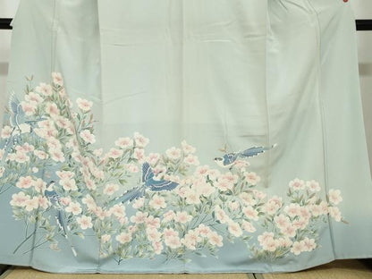 平和屋着物●豪華色留袖 友禅 花鳥文 暈し染め 正絹 逸品 DAAW5369ud