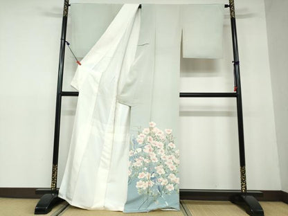 平和屋着物●豪華色留袖 友禅 花鳥文 暈し染め 正絹 逸品 DAAW5369ud