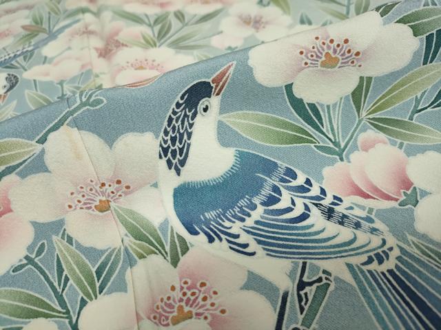 平和屋着物●豪華色留袖 友禅 花鳥文 暈し染め 正絹 逸品 DAAW5369ud