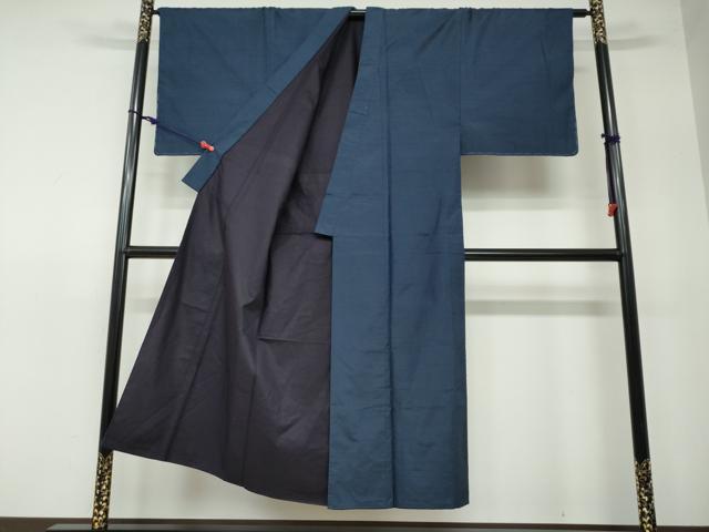 平和屋着物●男性 本場大島紬 アンサンブル 長羽織 抽象文様 正絹 逸品 DAAW5380ud