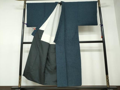 平和屋着物●男性 髭紬 褐返色 正絹 逸品 DAAW5382ud