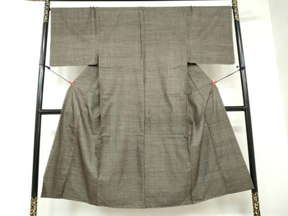 平和屋着物●男性　男柄の最高峰　西郷柄　西郷絣　本場大島紬　抽象文様　正絹　逸品　未使用　DAAW5395ud