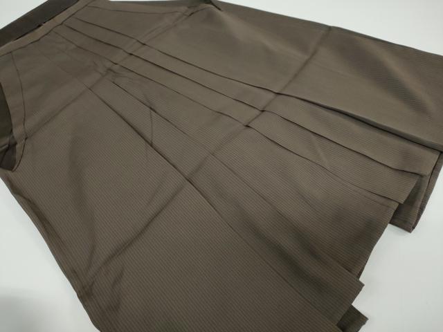 平和屋着物●男性　馬乗り袴　縞　正絹　逸品　DAAW5406ud
