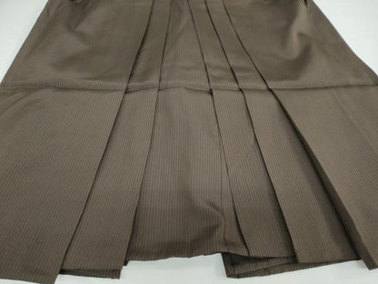 平和屋着物●男性　馬乗り袴　縞　正絹　逸品　DAAW5406ud