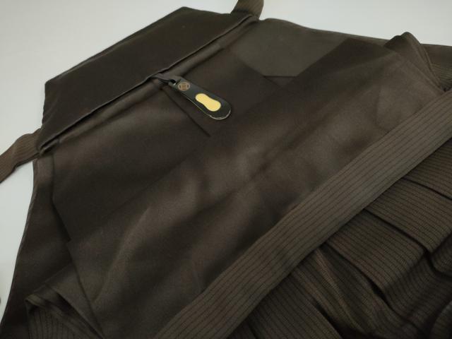 平和屋着物●男性　馬乗り袴　縞　正絹　逸品　DAAW5406ud