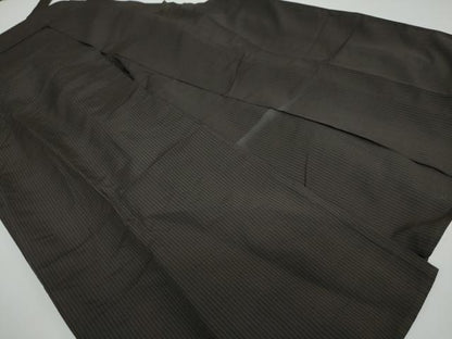 平和屋着物●男性　馬乗り袴　縞　正絹　逸品　DAAW5408ud