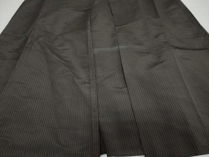 平和屋着物●男性　馬乗り袴　縞　正絹　逸品　DAAW5408ud