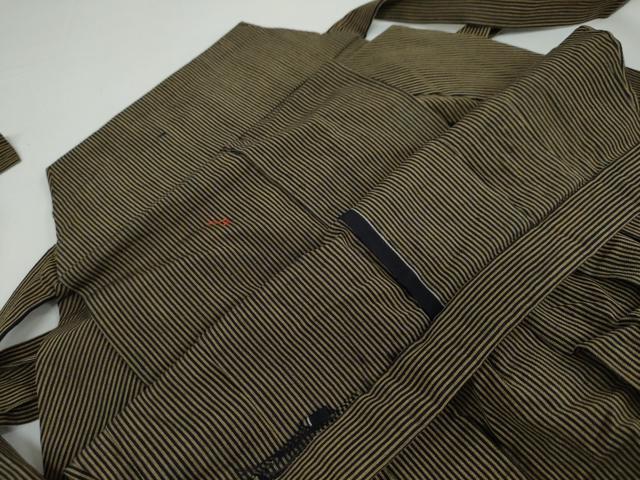 平和屋着物●男性 馬乗り袴 縞 正絹 逸品 DAAW5410ud