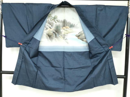 平和屋着物●男性 本場大島紬 アンサンブル 100亀甲 総詰め 正絹 逸品 DAAW5413ud
