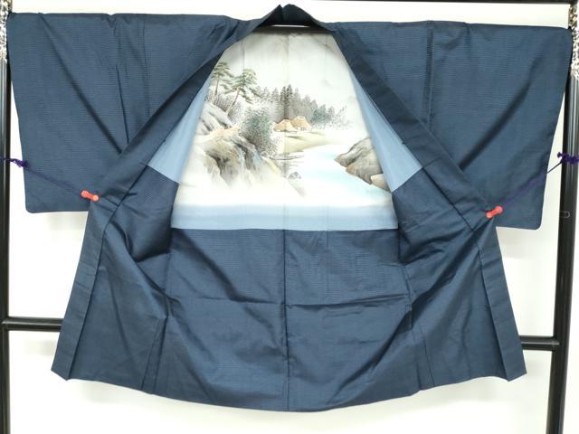 平和屋着物●男性 本場大島紬 アンサンブル 100亀甲 総詰め 正絹 逸品 DAAW5413ud