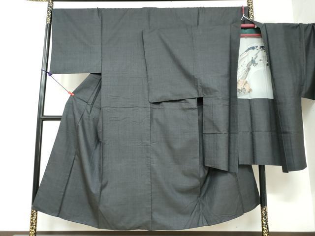 平和屋着物●男性 本場大島紬 アンサンブル 長羽織 80亀甲 総詰め 正絹 逸品 DAAW5414ud