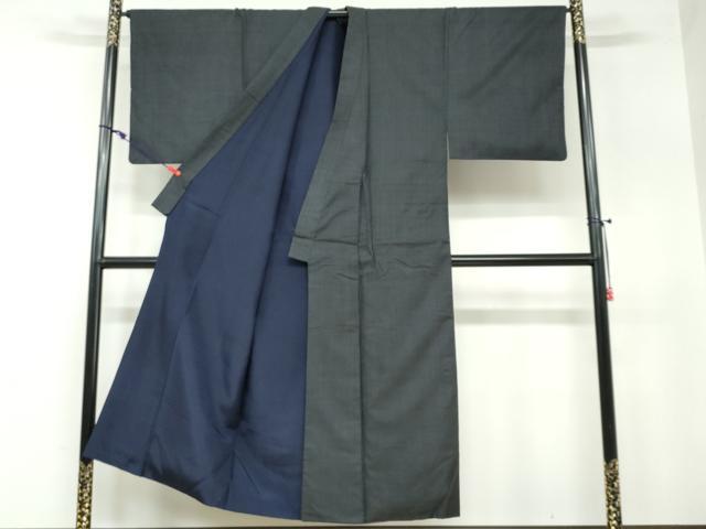 平和屋着物●男性 本場大島紬 アンサンブル 長羽織 80亀甲 総詰め 正絹 逸品 DAAW5414ud