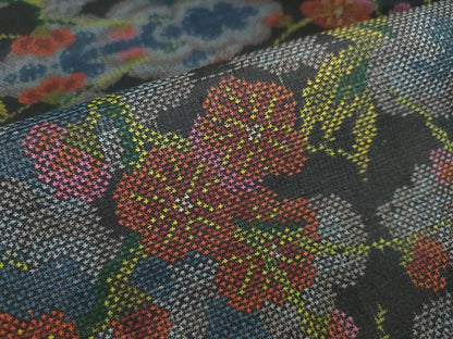 平和屋着物●本場大島紬　枝梅文　正絹　逸品　未使用　DAAW5441ud