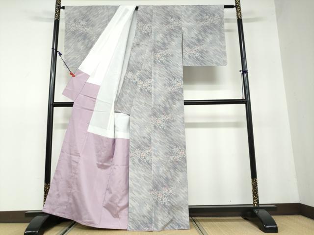 平和屋着物●都喜ヱ門 本場大島紬 総絣 7マルキ 草花文 藤絹織物謹製 正絹 逸品 未使用 DAAW5455ud