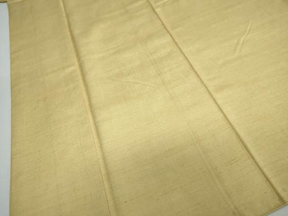 平和屋着物●上質な紬 花葉色 正絹 逸品 DAAW5463ud