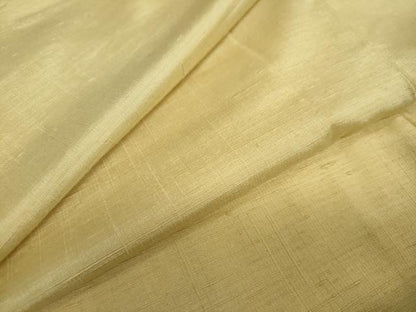 平和屋着物●上質な紬 花葉色 正絹 逸品 DAAW5463ud