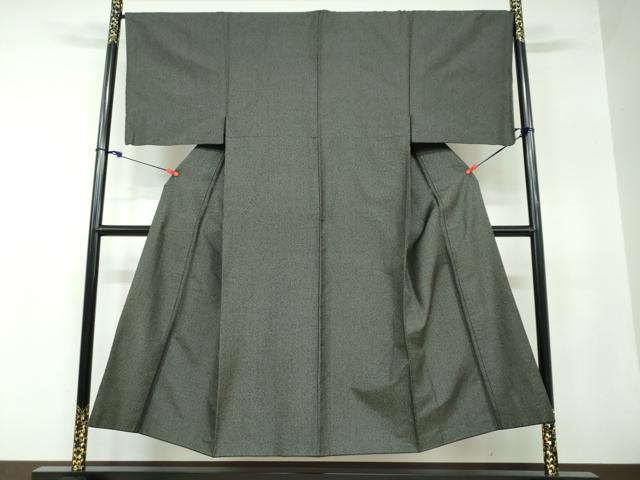 平和屋着物○男性 紬 アンサンブル 長羽織 ており 山家紬 120亀甲 