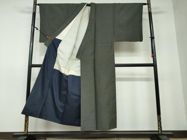 平和屋着物○男性 紬 アンサンブル 長羽織 ており 山家紬 120亀甲 