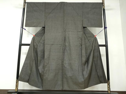 平和屋着物●男性 本場大島紬 アンサンブル 長羽織 80亀甲 総詰め 正絹 逸品 DAAW5467ud