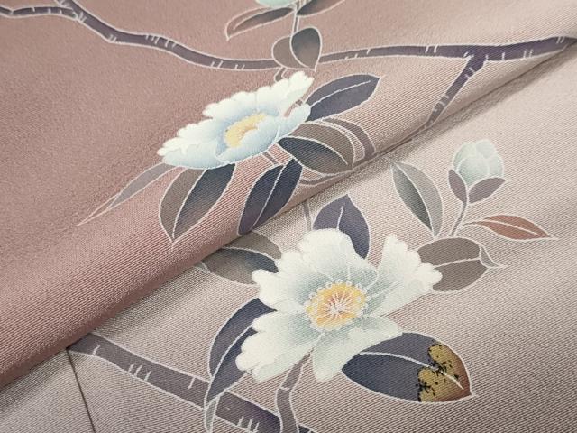 平和屋着物●訪問着　友禅　作家物　枝花文　暈し染め　正絹　逸品　DAAW5490ud