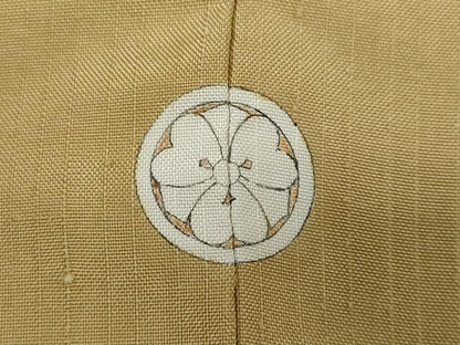 平和屋着物●上質な紬　色無地　木蘭色　正絹　逸品　DAAW5520ud