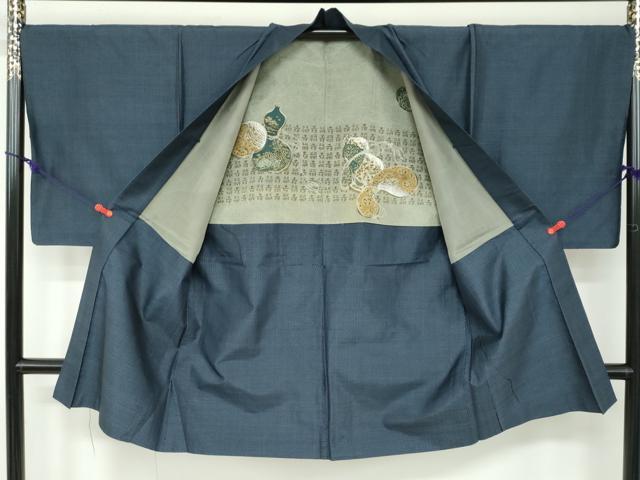 平和屋着物●男性　本場大島紬　アンサンブル　亀甲柄　正絹　逸品　DAAW5536ud