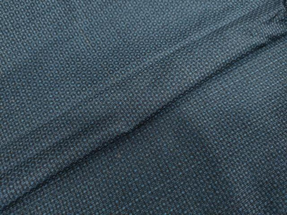 平和屋着物●男性　本場大島紬　アンサンブル　亀甲柄　正絹　逸品　DAAW5536ud