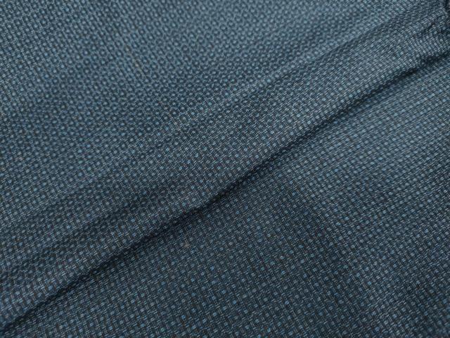 平和屋着物●男性　本場大島紬　アンサンブル　亀甲柄　正絹　逸品　DAAW5536ud