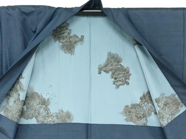 平和屋着物●男性 本場大島紬 アンサンブル 株式会社本武特製 抽象文様 証紙付き 正絹 逸品 DAAW5537ud