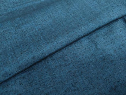平和屋着物●男性　紬　アンサンブル　濃藍色　正絹　逸品　DAAW5540ud