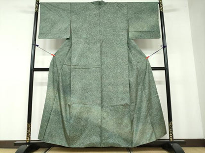 平和屋着物●本場染大島紬　訪問着　霞文　正絹　逸品　DAAW5541ud