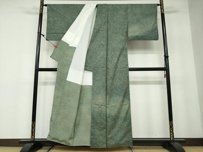 平和屋着物●本場染大島紬　訪問着　霞文　正絹　逸品　DAAW5541ud