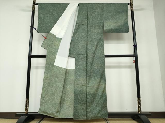 平和屋着物●本場染大島紬　訪問着　霞文　正絹　逸品　DAAW5541ud