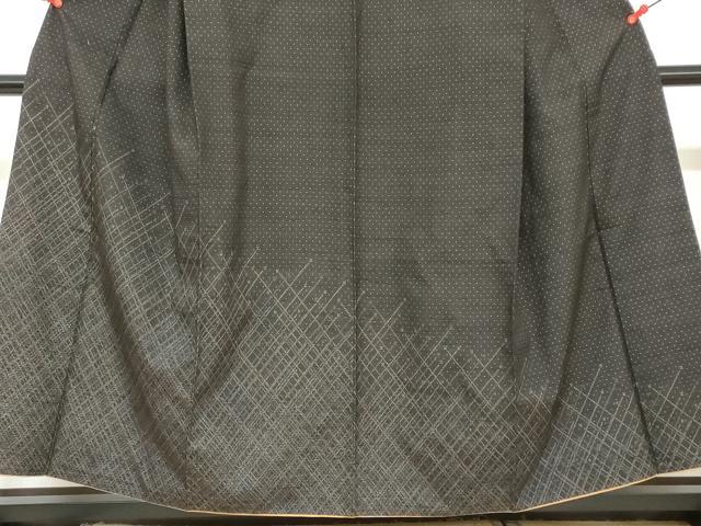 平和屋着物●訪問着 紬地 抽象文様 正絹 逸品 DAAW5551ud