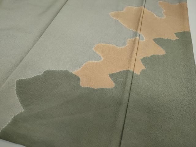 平和屋着物●訪問着 絞り 草花文 金彩 正絹 逸品 DAAW5610ud