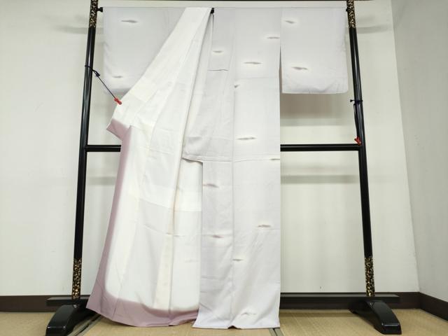 平和屋着物●上質な小紋 抽象文様 暈し染め 正絹 逸品 DAAW5617ud