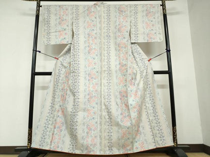 平和屋着物●上質な紬 花鳥間道 正絹 逸品 DAAW5639ud
