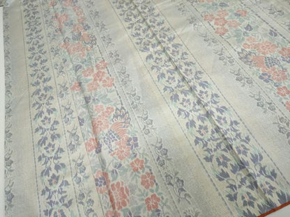 平和屋着物●上質な紬 花鳥間道 正絹 逸品 DAAW5639ud