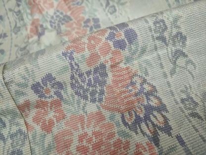 平和屋着物●上質な紬 花鳥間道 正絹 逸品 DAAW5639ud