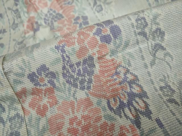 平和屋着物●上質な紬 花鳥間道 正絹 逸品 DAAW5639ud