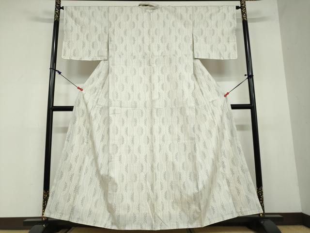 平和屋着物●上質な紬　変わり縞　正絹　逸品　DAAW5650ud