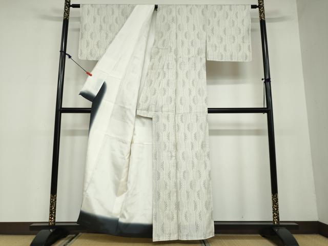 平和屋着物●上質な紬　変わり縞　正絹　逸品　DAAW5650ud