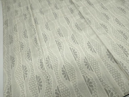 平和屋着物●上質な紬　変わり縞　正絹　逸品　DAAW5650ud