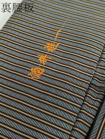 平和屋着物●男性　馬乗り袴　縞　正絹　逸品　DAAW5685ud
